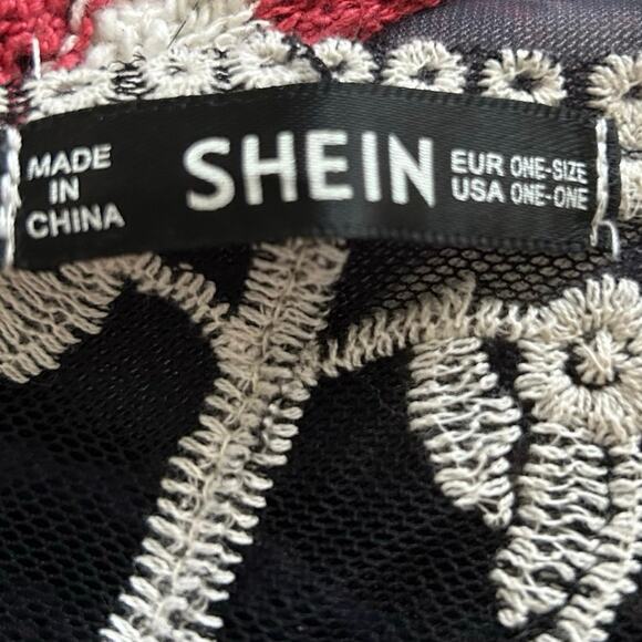 Chic Boho Black and Cream Lace Floral Duster💞 - Picture 4 of 7